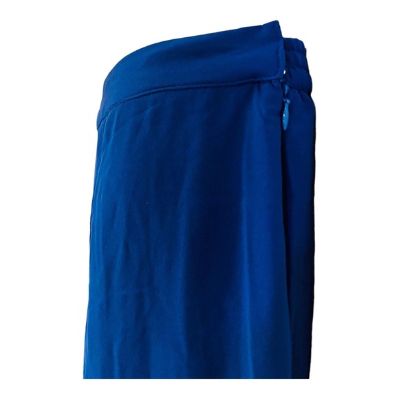 Midnight Velvet Beaded Cobalt Cocktail Formal Dinner Party Midi Skirt Set Suit - Picture 14 of 16